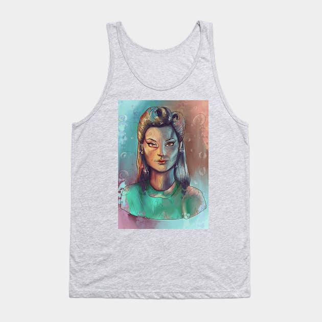 Women Retro Tank Top by JessicaJaneAusten